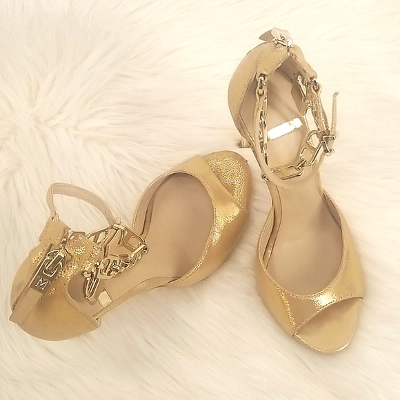Marciano Shoes - SALE! MARCIANO Metallic Gold Heels